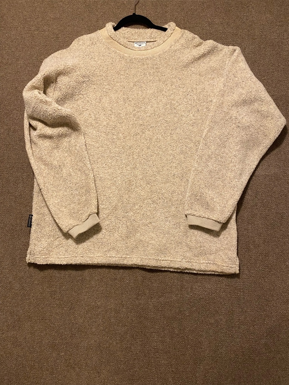 Vintage 1990’s Columbia Sportswear Men's High-Pile Sherpa Fleece Sweatshirt XL